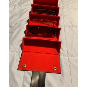 Sunglass Eyeglass Case Holder 5 Pairs